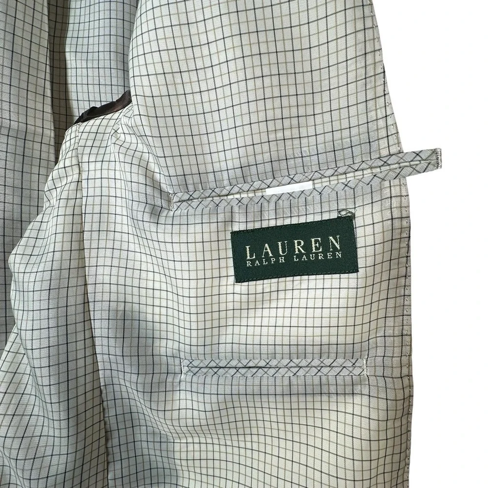 Lauren Ralph Lauren Brown Faux Suede Mens 44L  Blazer Sportscoat 2 Button Jacket